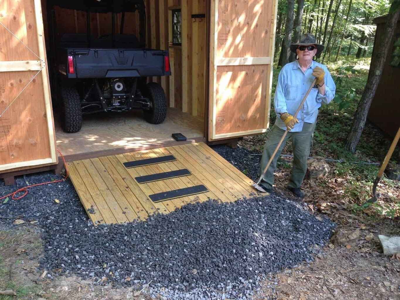 How To Build A Shed Ramp On Uneven Ground