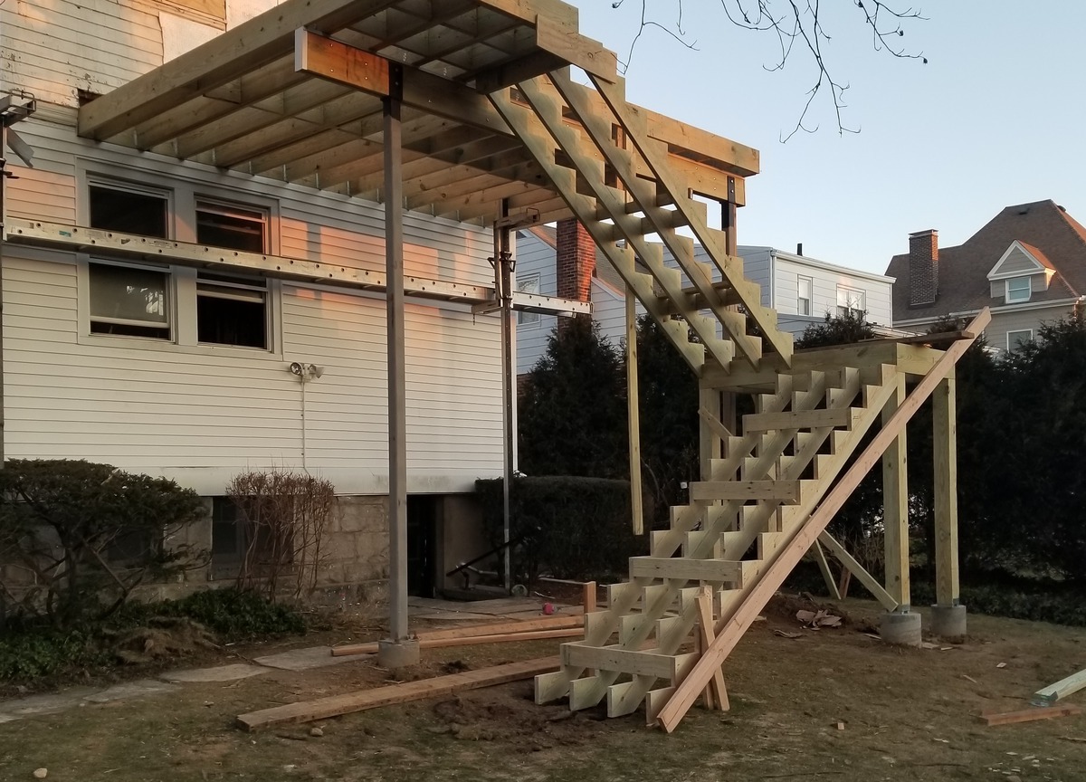 How To Build Deck Stairs With A Landing
