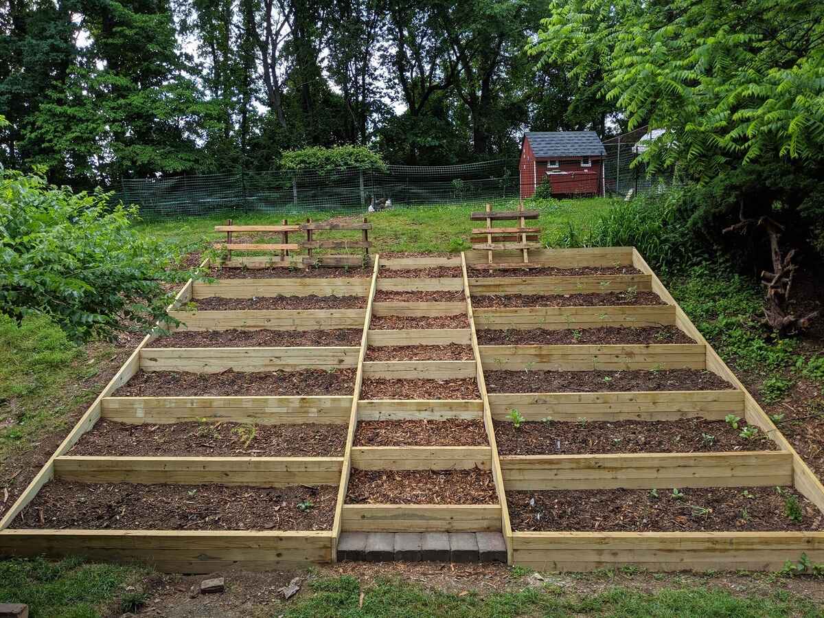 How To Build A Tiered Garden On A Slope