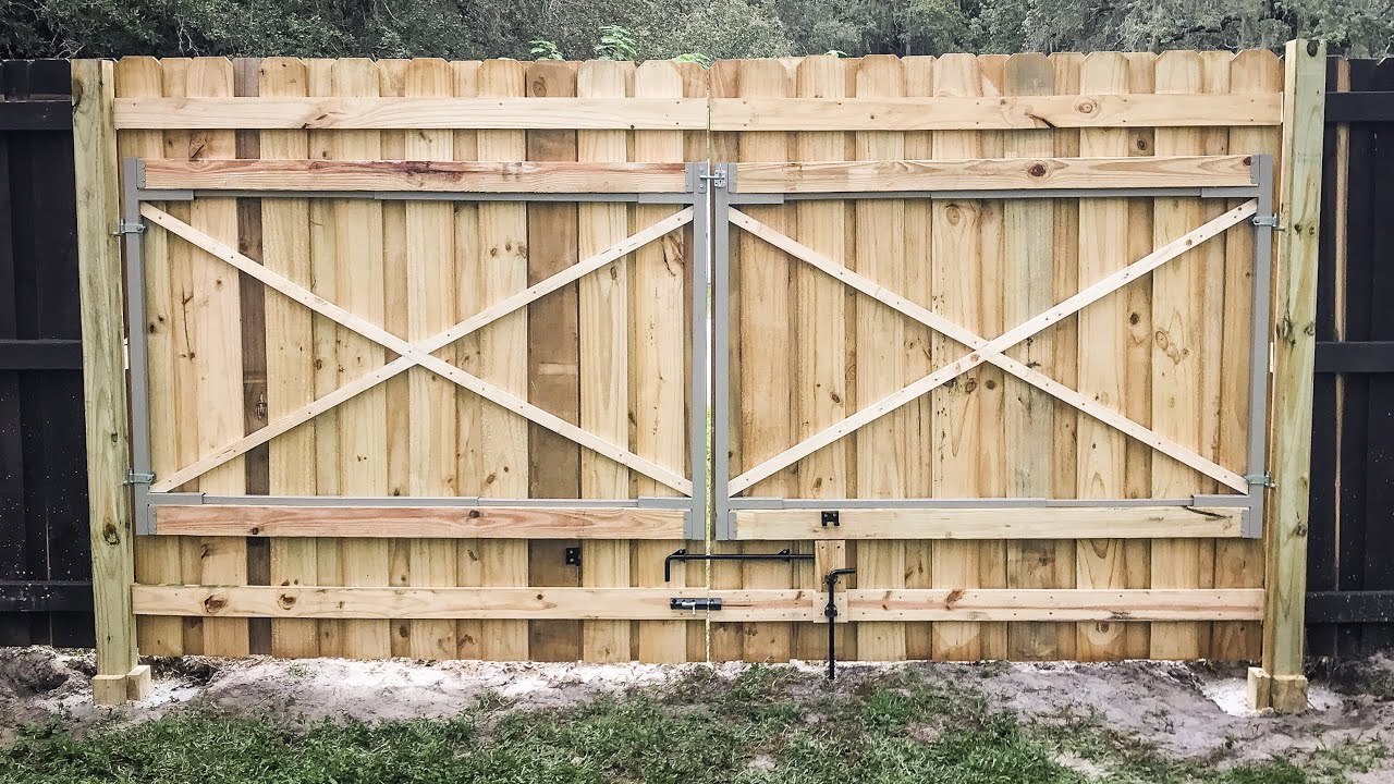How To Build A Double Fence Gate