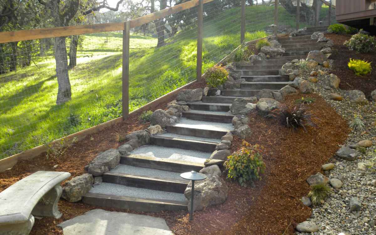 Slope-Savvy DIY: Crafting Hillside Steps