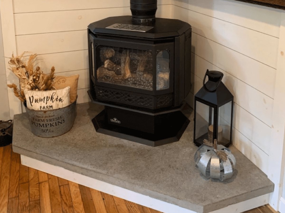 How To Build A Wood Stove Hearth