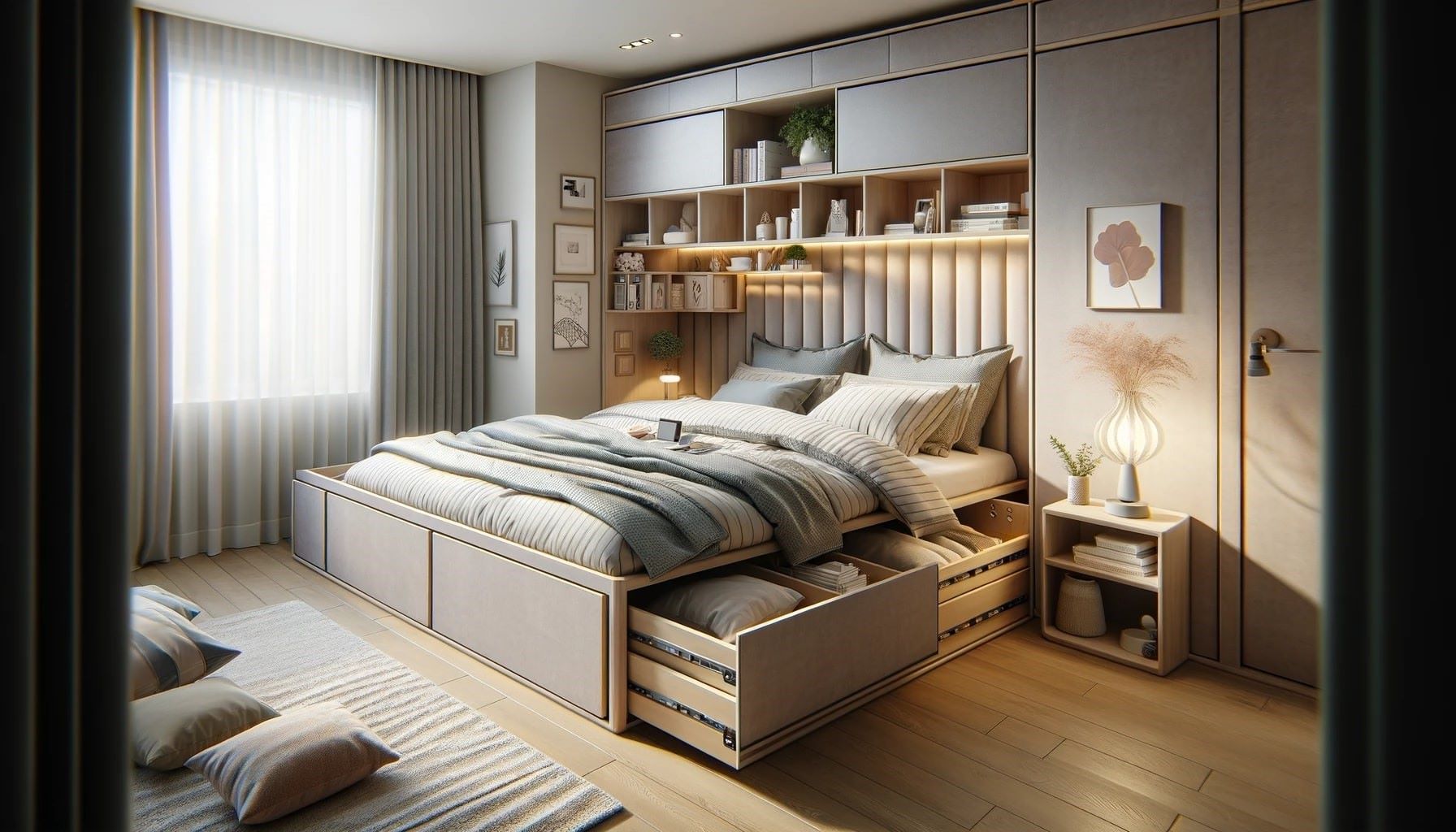 Clever Space-Saving Bedroom Ideas