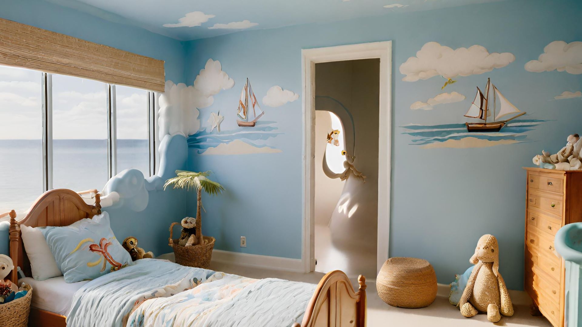 Create a Beach Themed Bedroom with DIY Decor