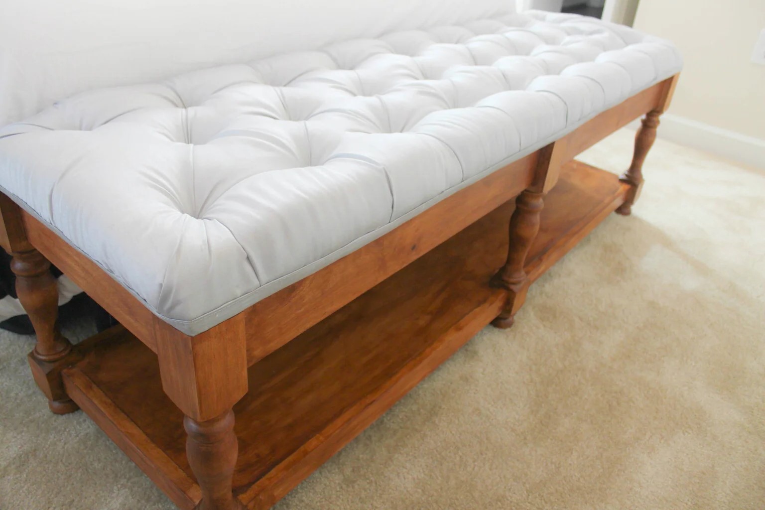 DIY End of Bed Bench Tutorial