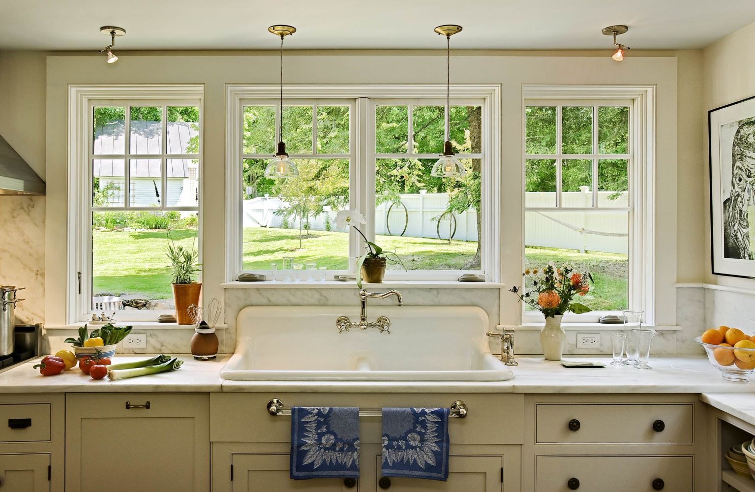 DIY Fake Window Above Kitchen Sink