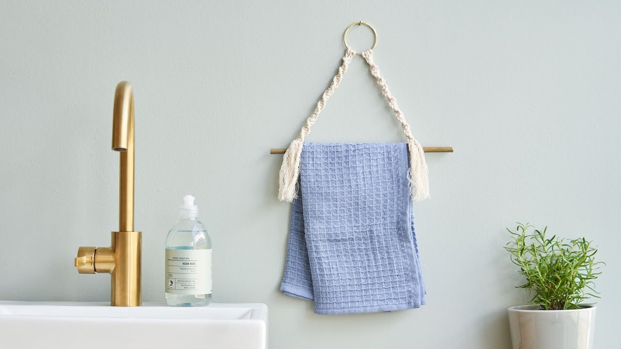 DIY Macrame Towel Holder Guide