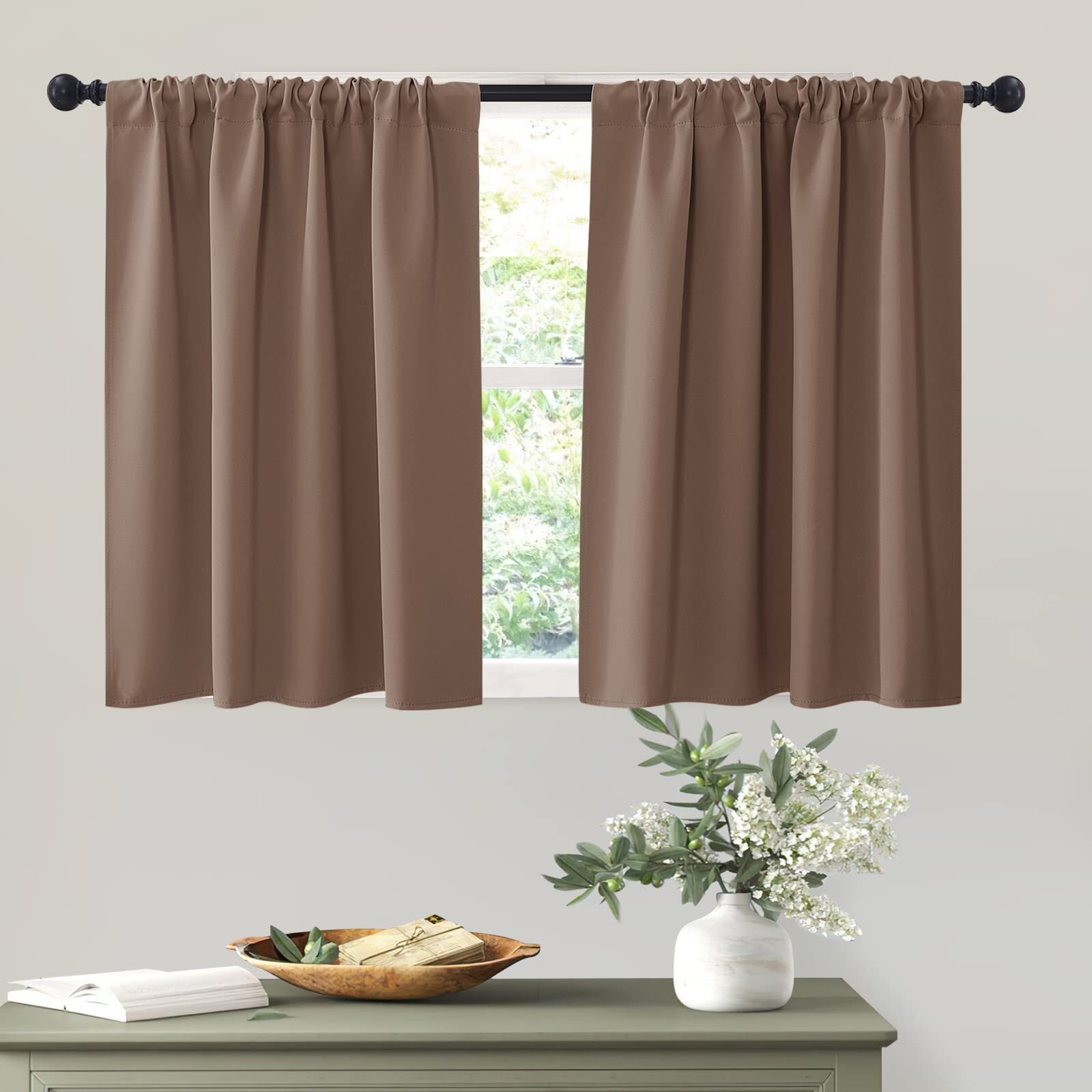 DIY Small Window Bathroom Curtains