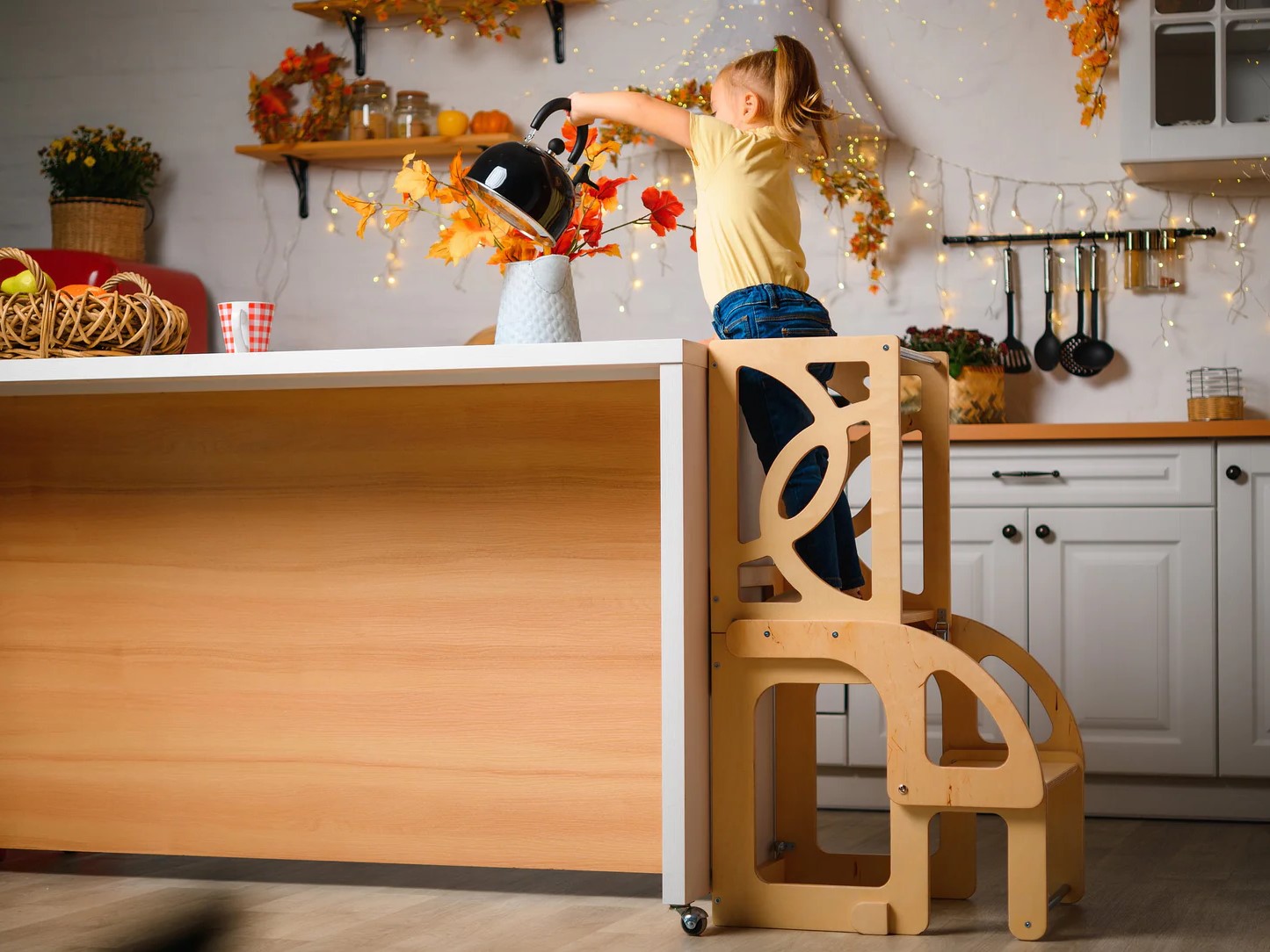 DIY Toddler Kitchen Helper Stand