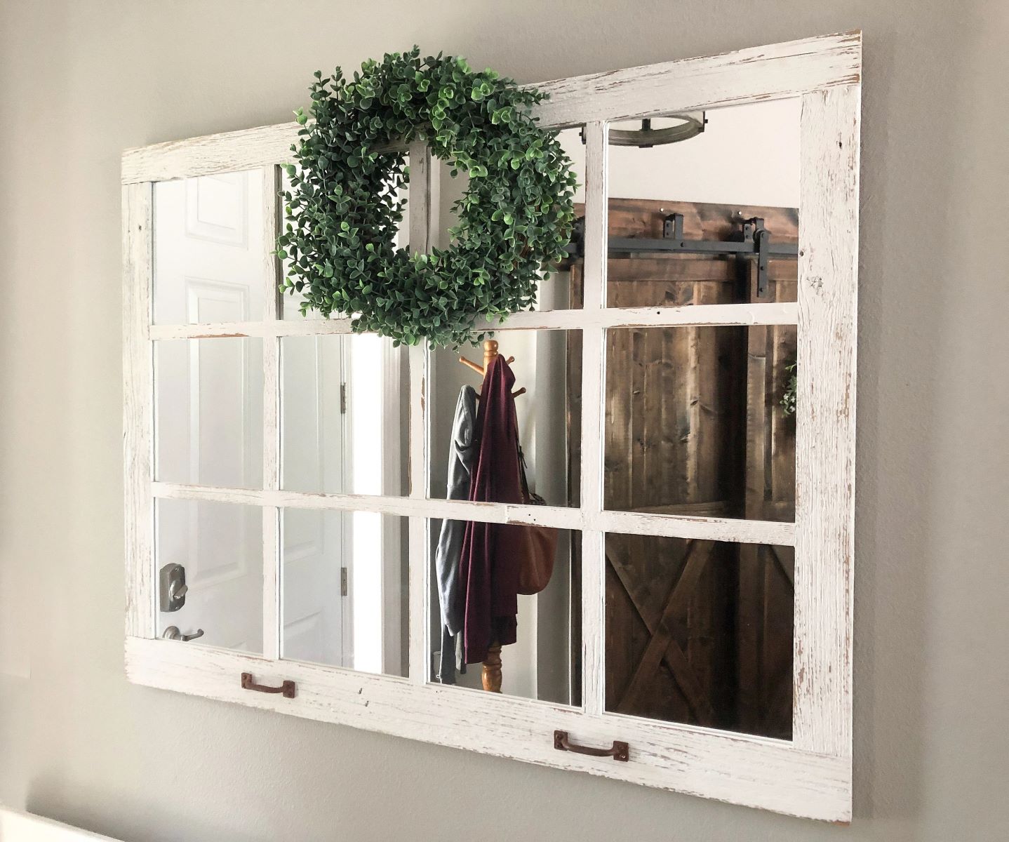 How to Make a DIY Window Pane Mirror