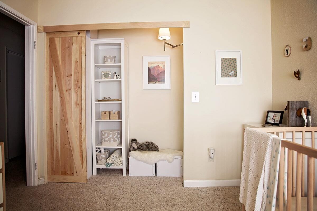 DIY Barn Door Closet Makeover