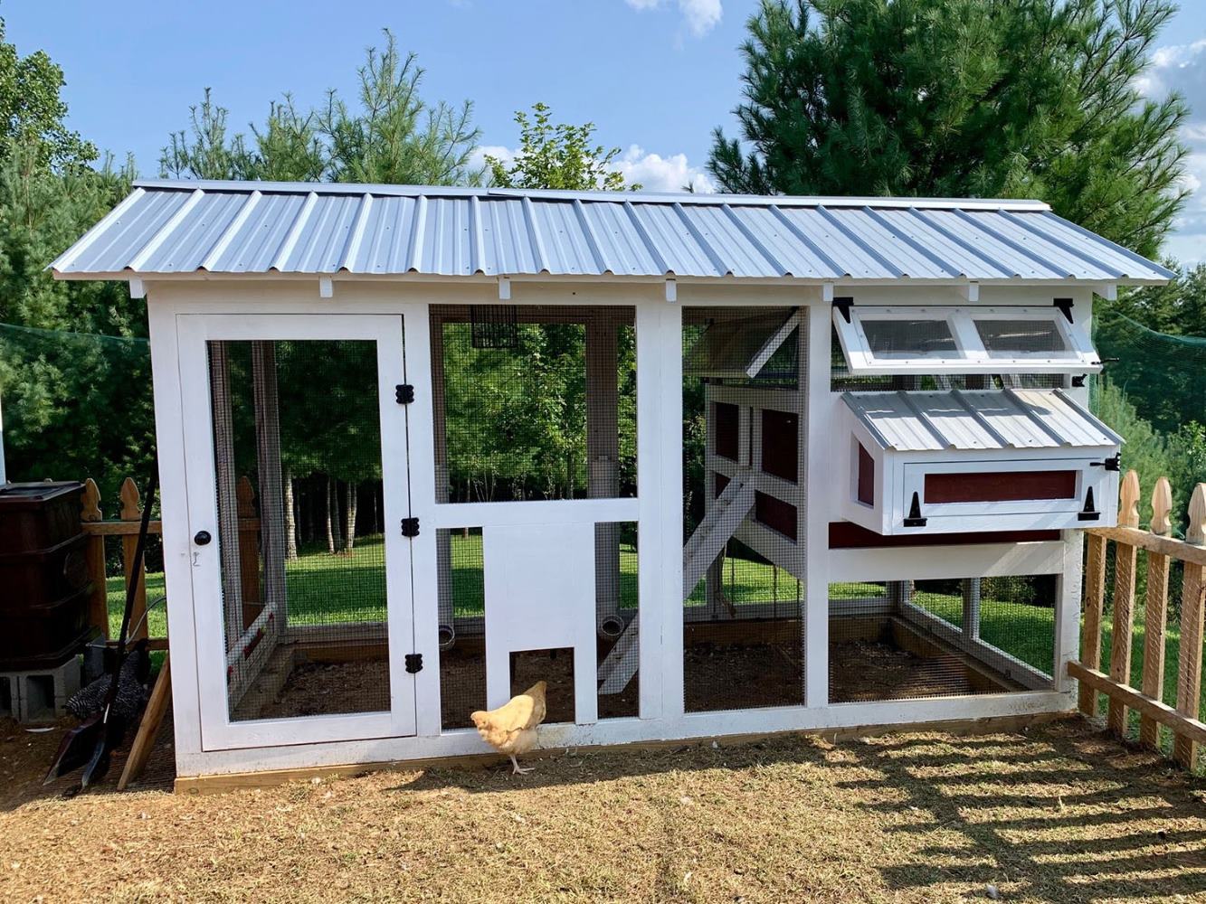 DIY Chicken Run Door Ideas