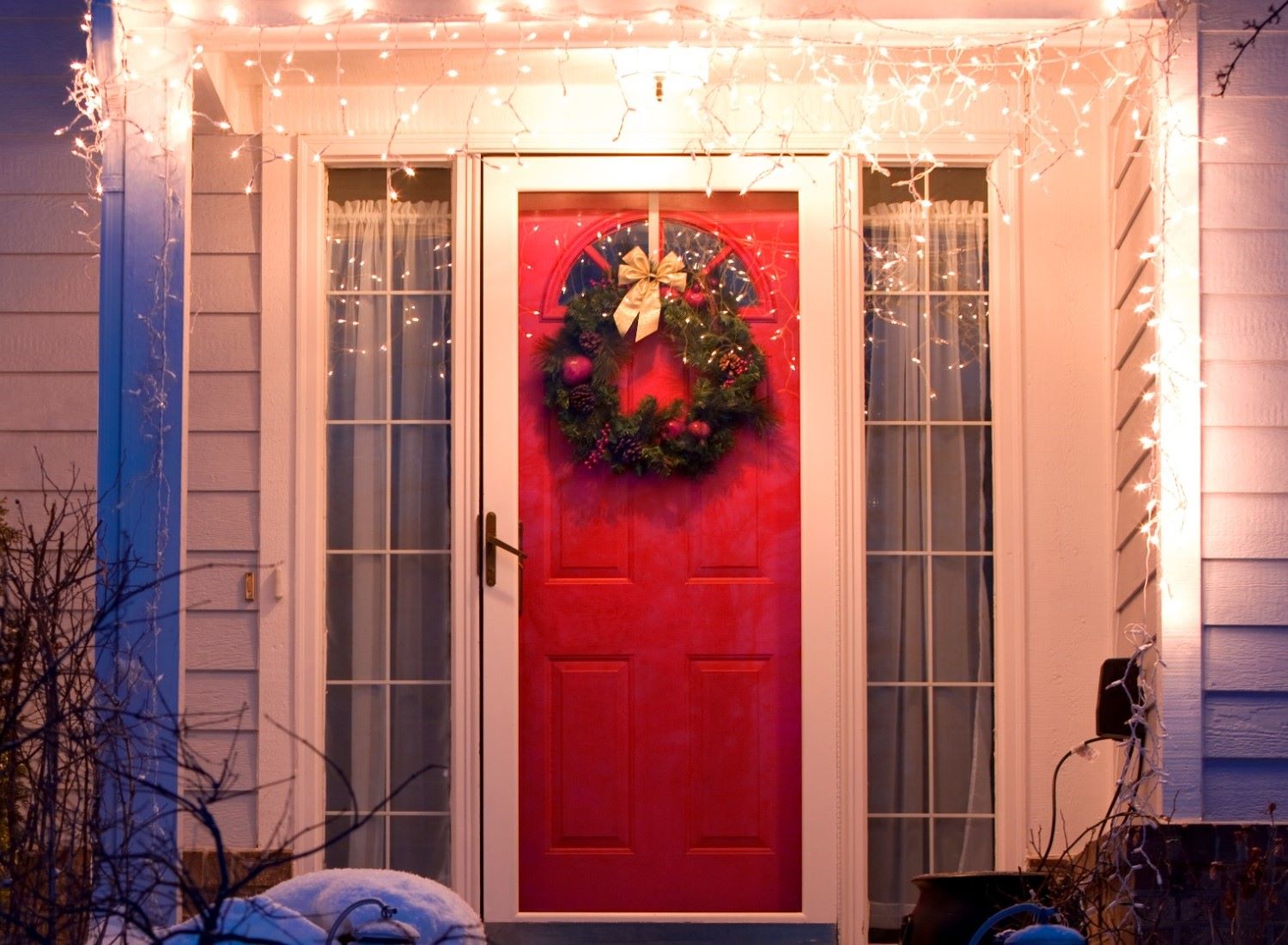 DIY Christmas Tree Door Ideas Twigandthistle