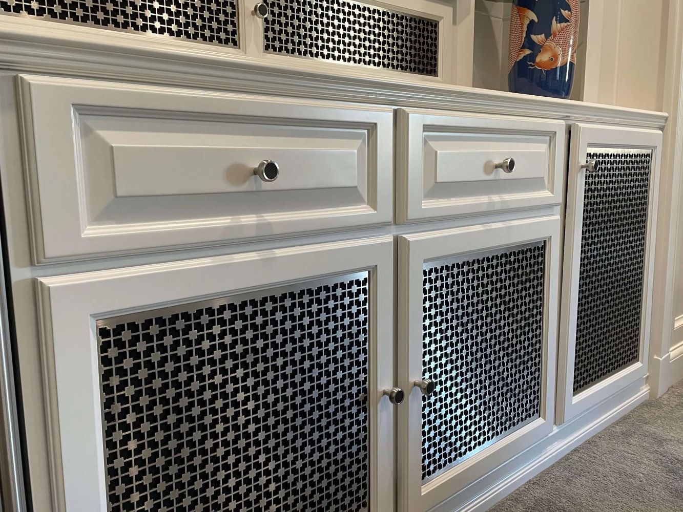 DIY Decorative Cabinet Door Inserts