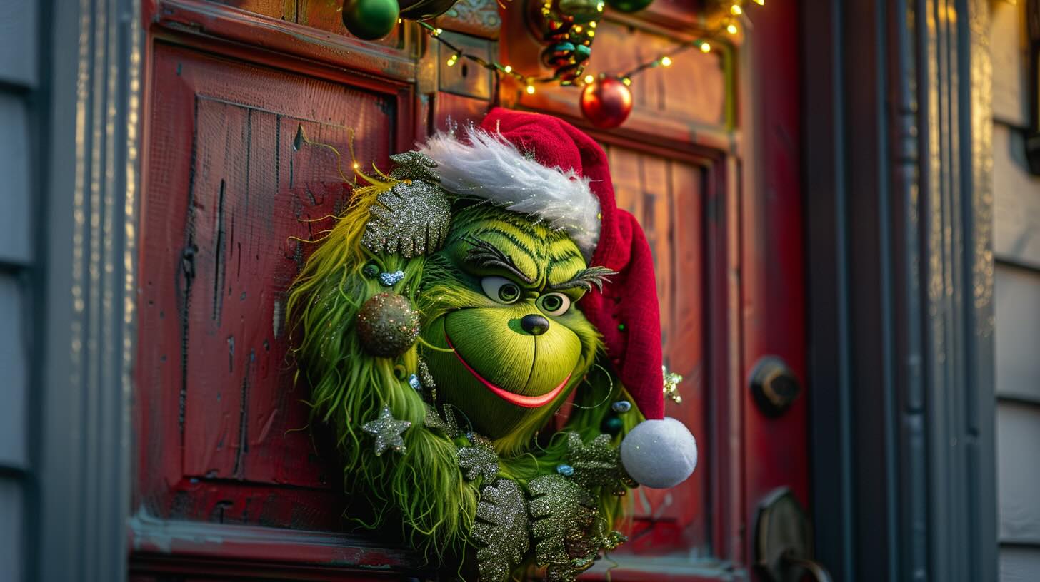 DIY Grinch Door Decoration Ideas