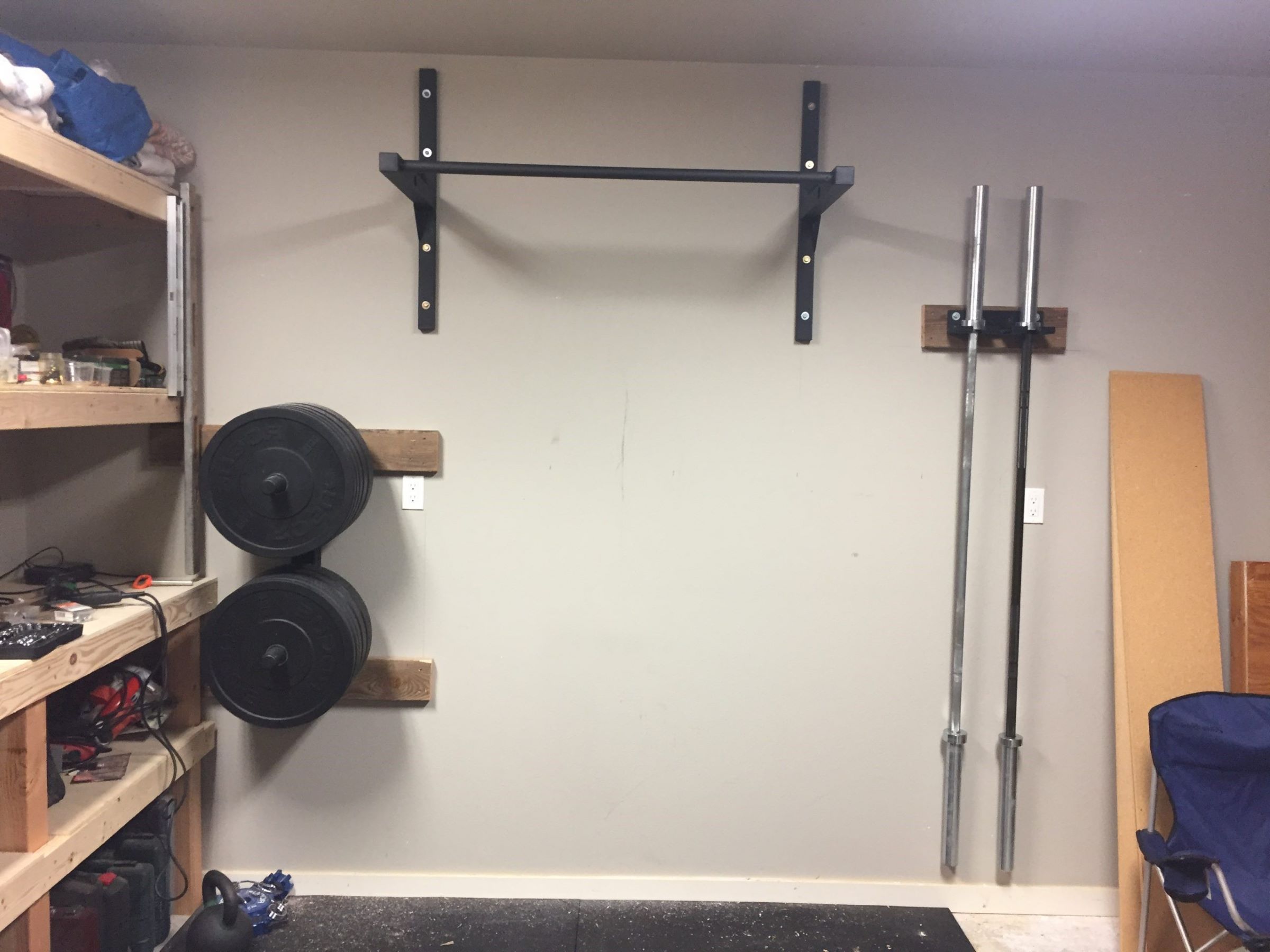 DIY Pull Up Bar for Your Garage