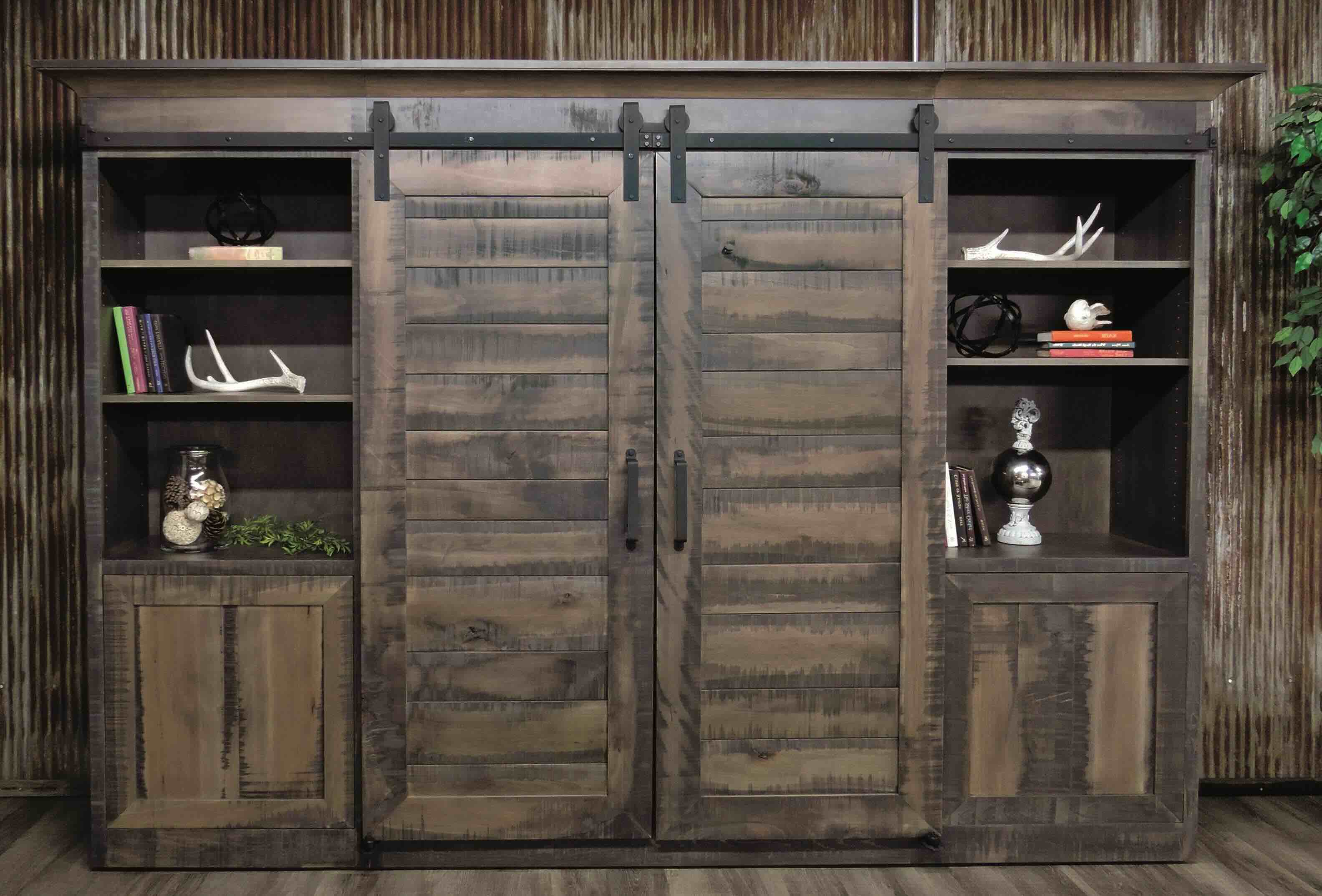 How to Build a Barn Door Entertainment Center