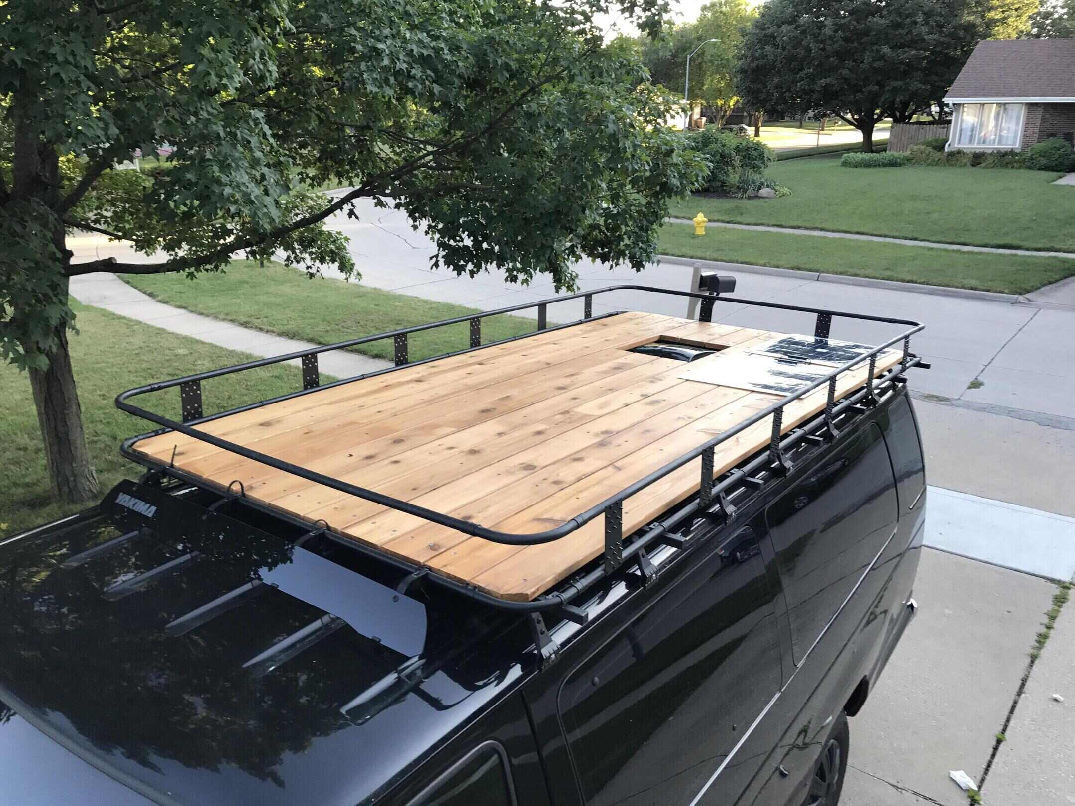 How to Build a DIY Van Roof Deck | Twigandthistle